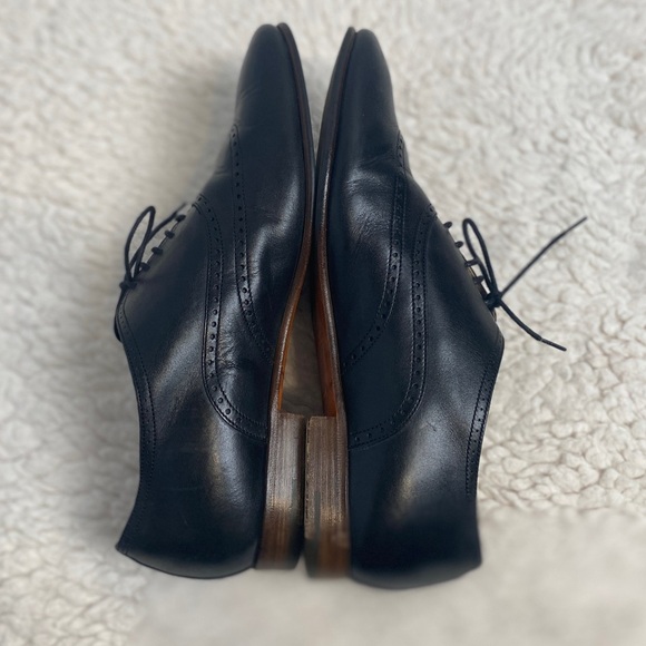 Hermès Men’s Black Leather Loafers EU 41.5 US 8.5 Lace-Up Dress Business‎ Shoes - Picture 9 of 14